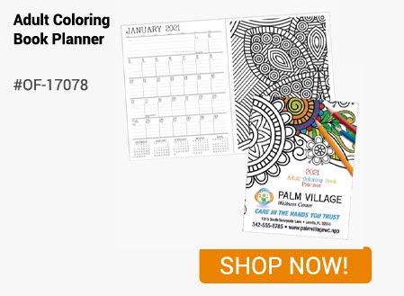 OF-17078 - Adult Coloring Book Planner - Shop Now!