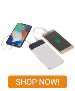 OF-18132 - Allegiance Wireless Power Bank W/Display - 10,000 MAh - Shop Now!