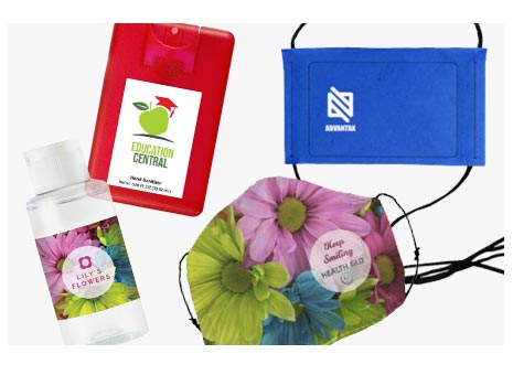 Custom Printed Hand Sanitizers and Face Masks
