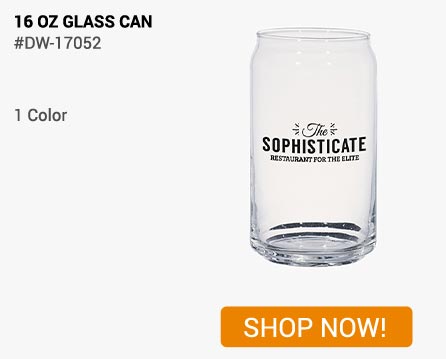 DW-17052 - 16 Oz Glass Can - Shop Now!