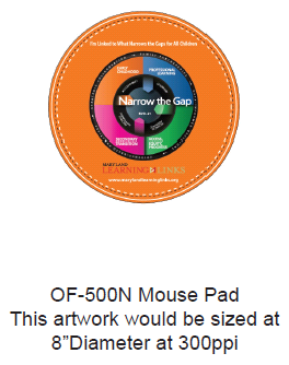 Mouse Pad with 300ppi Artwork