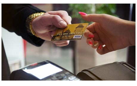 Handing Over a Credit Card