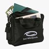 Deluxe Polyester Attache - Black Bag - Black Handle