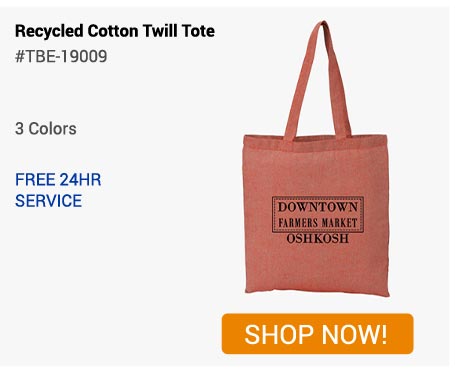 Recycled Cotton Twill Tote