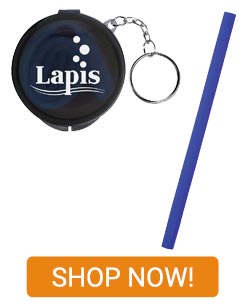 HI-19005 - Reusable Silicone Straw With Keychain Case - Shop Now!