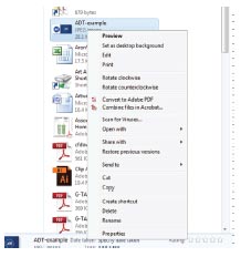 How to Find Your Art File Type: Right Click on the File, Click Properties