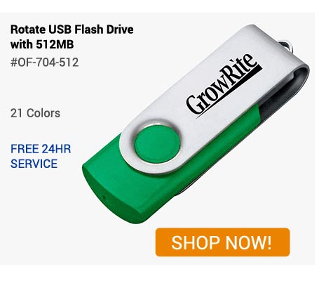 Rotate USB Flash Drive W/512MB