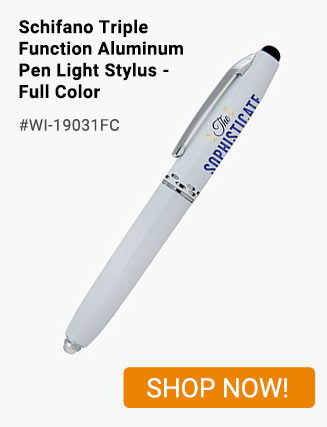 WI-19031FC - Schifano Triple Function Aluminum Pen Light Stylus - Shop Now!
