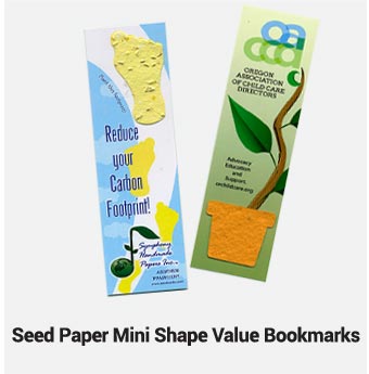 Seed Paper Mini Shape Value Bookmarks - Shop Now!