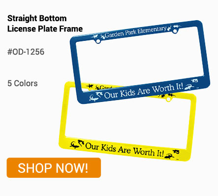 OD-1256 - Straight Bottom License Plate Frame - Shop Now!