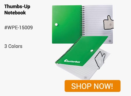 WPE-15009 - Thumbs-Up Notebook - Shop Now!