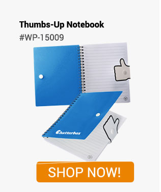 WPE-15009 - Thumbs-Up Notebook - Shop Now!