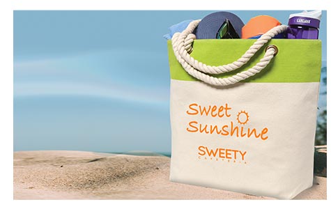 Tote Bag on the Beach