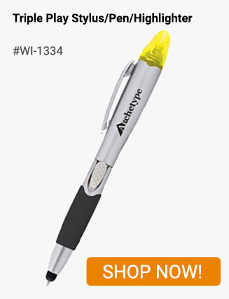 WI-1334 - Triple Play Stylus/Ballpoint Pen/Highlighter - Shop Now!