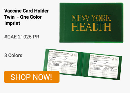 GAE-21025-PR - Vaccine Card Holder Twin - One Color Imprint - Shop Now!