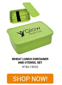 HIE-20002 - Wheat Lunch Container and Utensil Set - Shop Now!